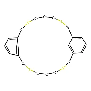 c12CSCCCSCc3cccc(CSCCCSCc(c1)ccc2)c3 structure