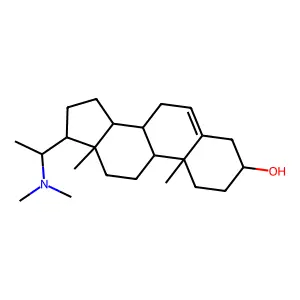 (3beta,20S)-20-(Dimethylamino)pregn-5-en-3-ol structure