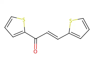 1,3-Di(thiophen-2-yl)prop-2-en-1-one structure