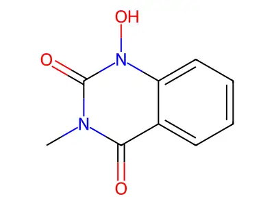 1-Hydroxy-3-methyl-2,4-(1H,3H)-quinazolinedione structure