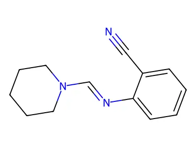 2-[(Piperidin-1-ylmethylene)amino]benzonitrile structure