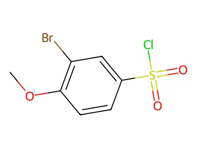3-Bromo-4-methoxybenzene-1-sulfonyl chloride structure