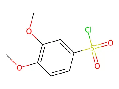 3,4-Dimethoxybenzenesulfonyl chloride structure