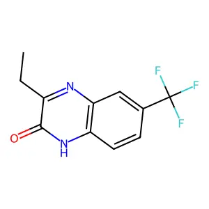 3-ethyl-6-(trifluoromethyl)-1H-quinoxalin-2-one structure