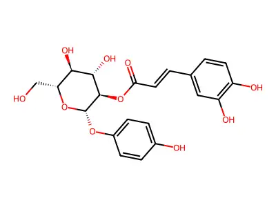 2-O-Caffeoyl arbutin structure