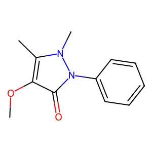4-Methoxy-1,5-dimethyl-2-phenyl-1,2-dihydro-pyrazol-3-one structure