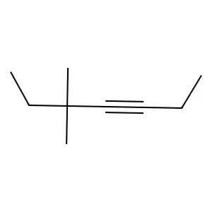5,5-Dimethyl-3-heptyne structure