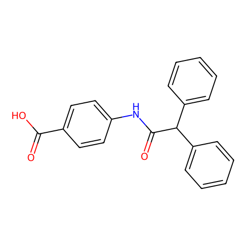 4-[(Diphenylacetyl)amino]benzoic acid structure