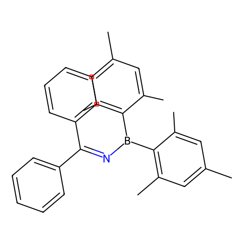 Borane, [(diphenylmethylene)amino]dimesityl- structure