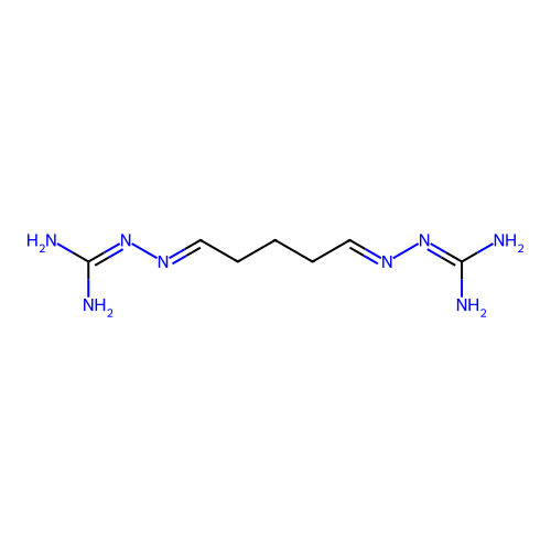 2,2'-(1,5-Pentanediylidene)bishydrazinecarboximidamide structure