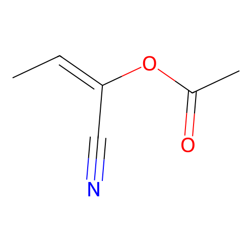 [(E)-1-cyanoprop-1-enyl] acetate structure