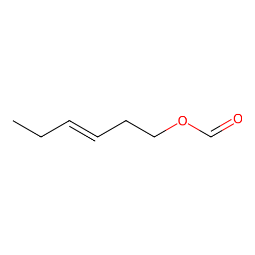 3-Hexen-1-ol, 1-formate, (3E)- structure