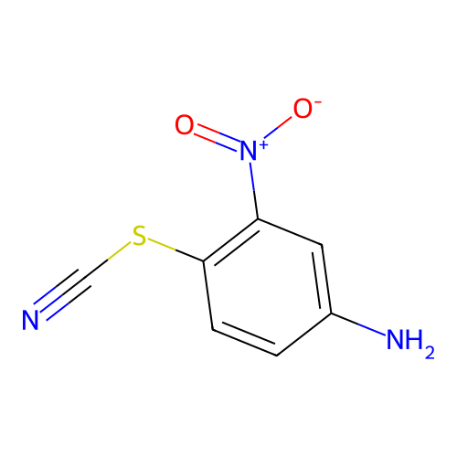 3-Nitro-4-thiocyanatoaniline structure