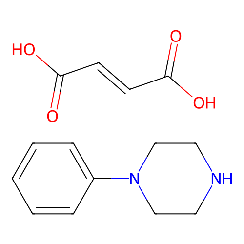 Piperazine, 1-phenyl-, maleate structure