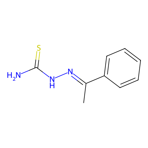 2-(1-Phenylethylidene)Hydrazinecarbothioamide structure