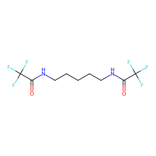 2,2,2-trifluoro-N-[5-[(2,2,2-trifluoroacetyl)amino]pentyl]acetamide structure