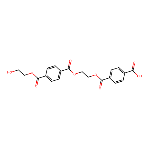 4-((2-((4-((2-Hydroxyethoxy)carbonyl)benzoyl)oxy)ethoxy)carbonyl)benzoic acid structure