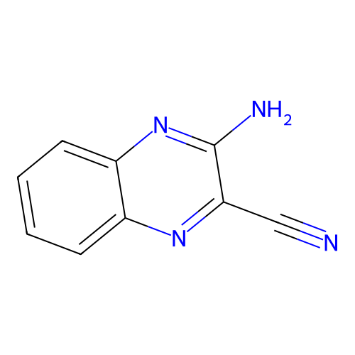 3-Amino-2-quinoxalinecarbonitrile structure