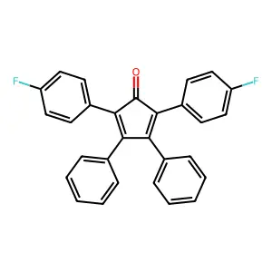 2,4-Cyclopentadien-1-one, 2,5-bis(p-fluorophenyl)-3,4-diphenyl- structure
