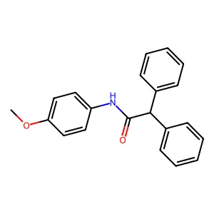N-(4-methoxyphenyl)-2,2-diphenylacetamide structure