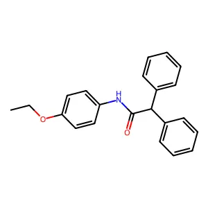 2,2-Diphenyl-4'-ethoxyacetanilide structure