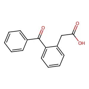 2-(2-苯甲酰苯基)乙酸 structure