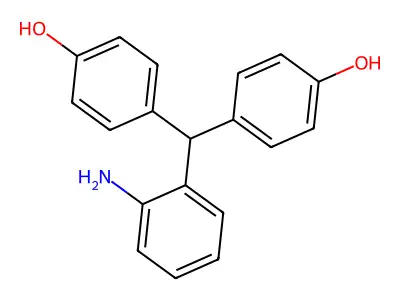 4,4'-(o-Aminobenzylidene)diphenol structure