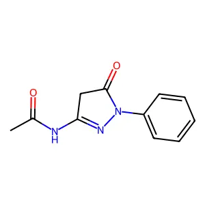 N-(5-oxo-1-phenyl-4,5-dihydro-1H-pyrazol-3-yl)acetamide structure
