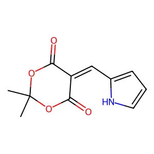 2,2-Dimethyl-5-(1H-pyrrol-2-ylmethylene)-1,3-dioxane-4,6-dione structure