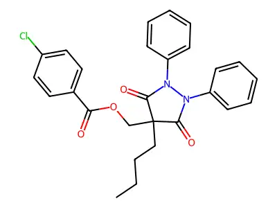 Feclobuzone structure