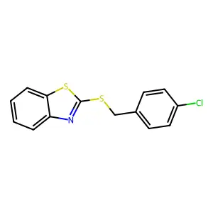 1,3-苯并噻唑-2-基4-氯苄基硫醚 structure