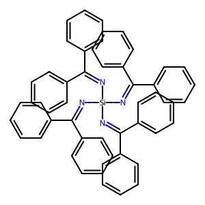 1,1-diphenyl-N-tris(benzhydrylideneamino)silylmethanimine structure