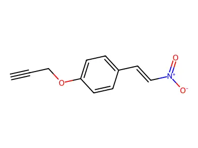 4-(2-Propynyloxy)-beta-nitrostyrene structure