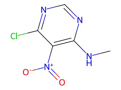 6-Chloro-N-methyl-5-nitro-4-pyrimidinamine structure