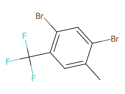 1,5-Dibromo-2-methyl-4-(trifluoromethyl)benzene structure