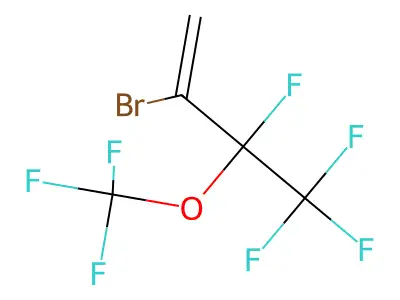 2-Bromo-3,4,4,4-tetrafluoro-3-(trifluoromethoxy)but-1-ene structure