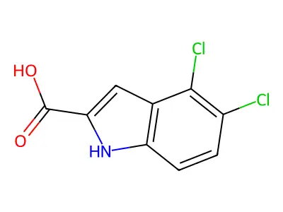 4,5-dichloro-1H-indole-2-carboxylic acid structure