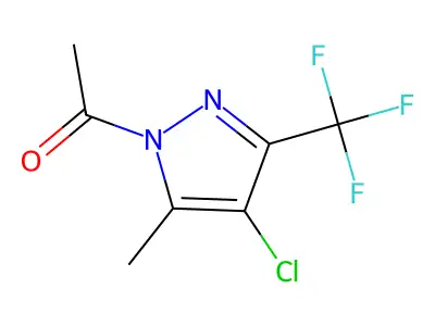 1-Acetyl-4-chloro-5-methyl-3-(trifluoromethyl)-1h-pyrazole structure