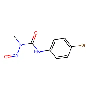 1-Methyl-3-(4-bromophenyl)-1-nitrosourea structure