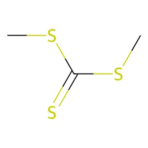二甲基三硫代碳酸酯 structure