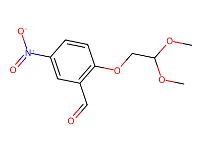 2-(2,2-Dimethoxyethoxy)-5-nitrobenzaldehyde structure