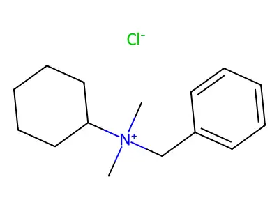 Benzyl(cyclohexyl)dimethylammonium chloride structure
