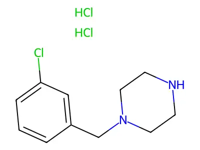 1-(3-Chlorobenzyl)piperazine structure