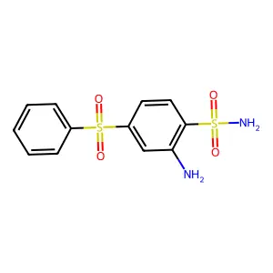 2-氨基-4-苯磺酰基苯磺酰胺 structure
