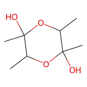 2,3,5,6-Tetramethyl-1,4-dioxane-2,5-diol structure