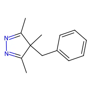 4-Benzyl-3,4,5-trimethyl-4H-pyrazole structure