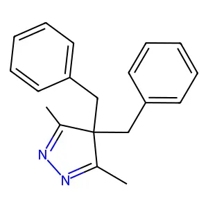 4,4-Dibenzyl-3,5-dimethyl-4H-pyrazole structure