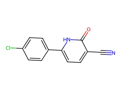 6-(4-Chlorophenyl)-2-oxo-1,2-dihydropyridine-3-carbonitrile structure