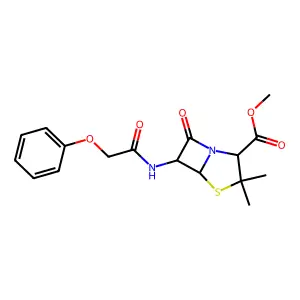 Penicillin V, methyl ester structure