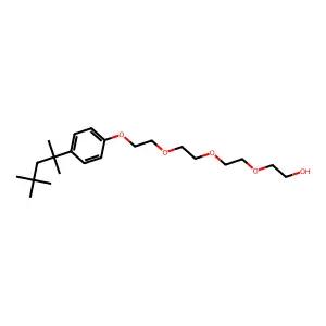 2-(2-(2-(2-(4-(1,1,3,3-Tetramethylbutyl)phenoxy)ethoxy)ethoxy)ethoxy)ethanol structure